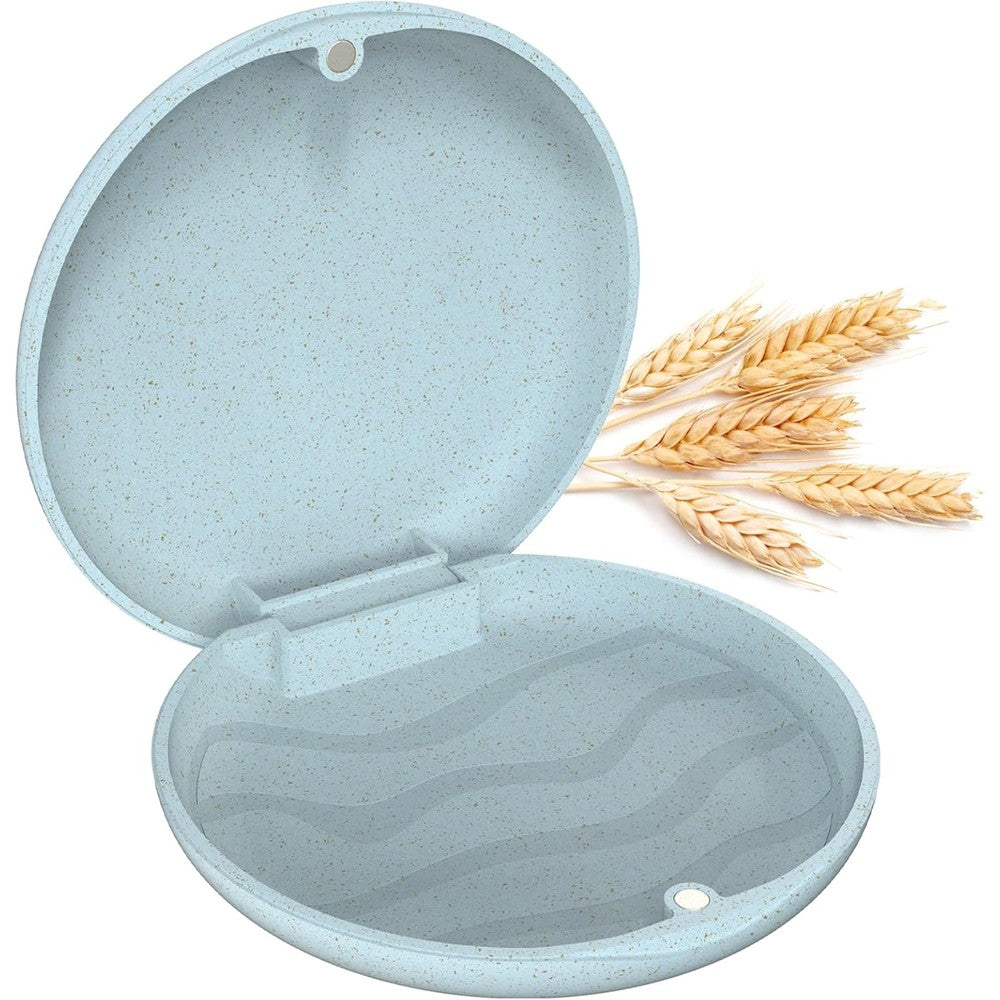Ralegy Retainer Case Slim in blue color shown from a top perspective view.