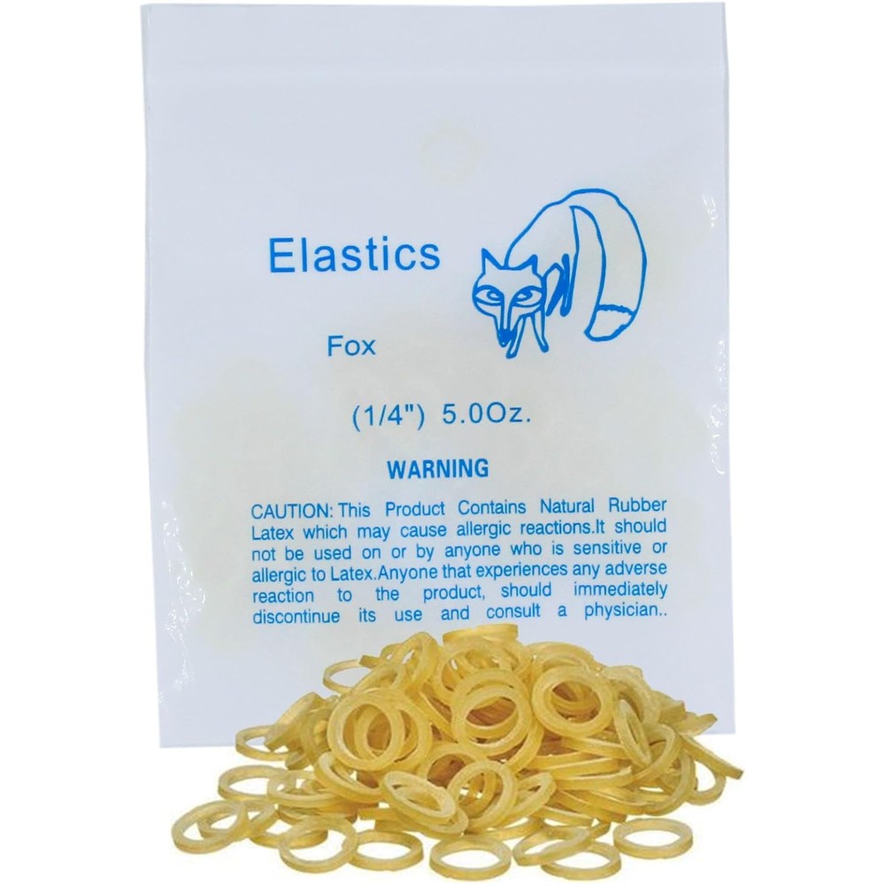 La Miere orthodontic elastics blue fox pack front view