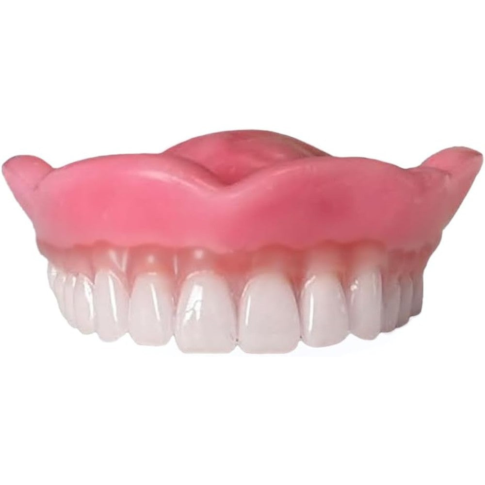 NowDenture Heat and Fit Premium Immediate Upper Dentures front view showing realistic Shade A1 teeth