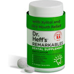 Dr Heff's Xylitol Mints front view bottle of dentist formulated sugar free dental supplements for oral health