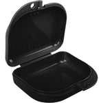LA MIERE retainer case front view in matte black finish showcasing the sleek premium design