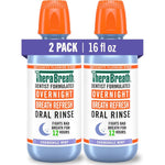 TheraBreath overnight mouthwash front view 2 pack for fresh breath