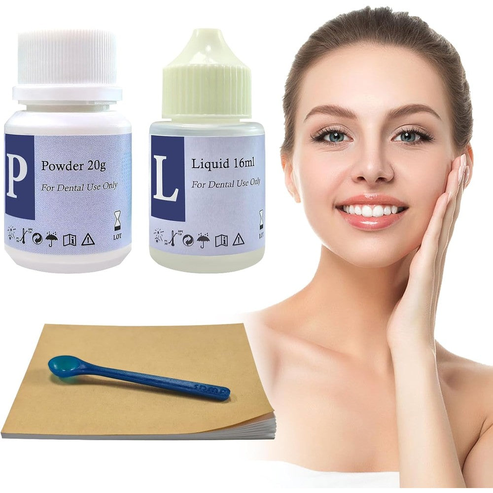 MasterMedi Zinc Oxide Eugenol Cement Dental Care Kit front view showing the complete temporary tooth repair package
