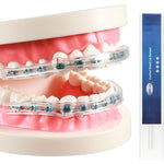 B Rush Comfort Cover for Braces front packaging view showing clear orthodontic lip shields