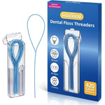 Rizuko dental floss threaders front view package showing travel cases for orthodontic care
