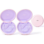 MAKABEE ultra slim aligner case front view showing pink and purple variants
