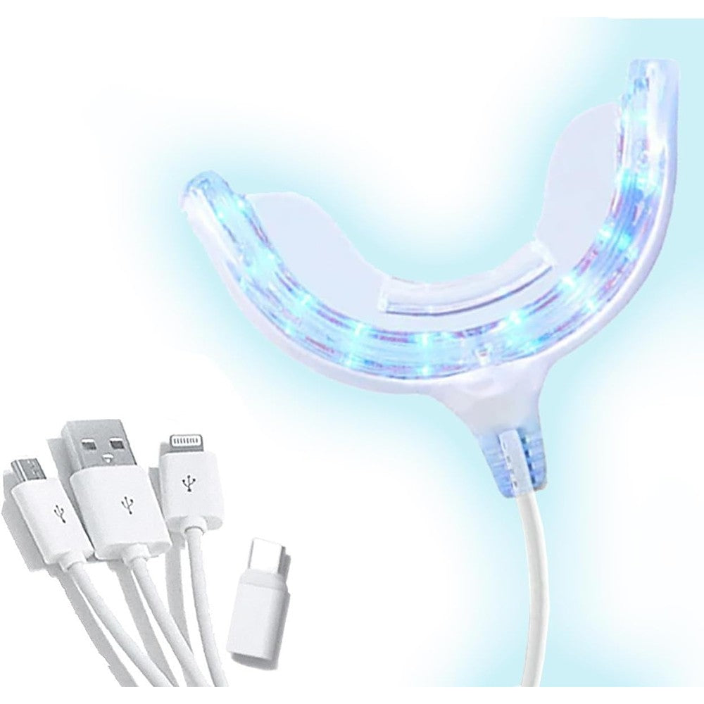 Oral Care Gum Light Tray from Starlite Smile Compatible with Most Smart Phones and USB Ports Comes with Machine-Washable Mesh Storage Bag