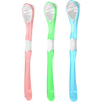 Y-Kelin Double Sided Tongue Scraper front view premium oral hygiene brush pack