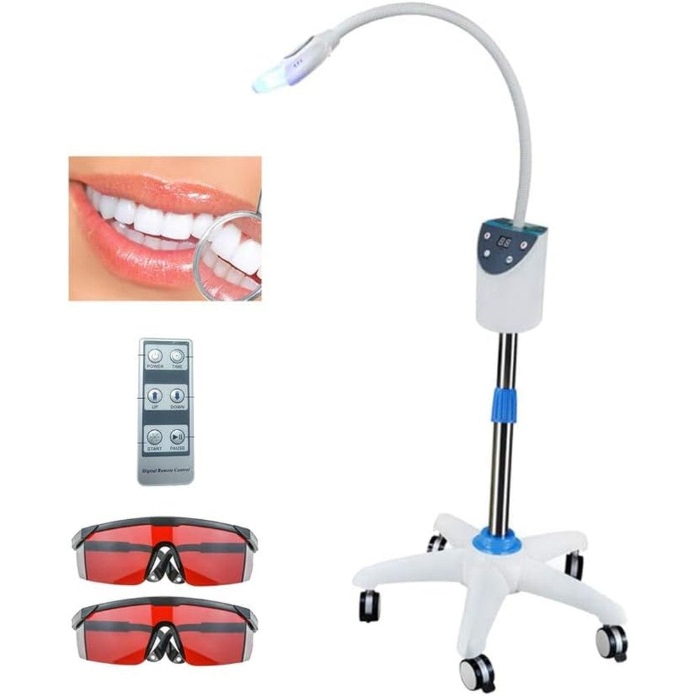 Fencia Mobile Dental Teeth Whitening Light, LED Cold Bleaching Accelerator Machine Oral Care Teeth Whitening Lamp Machine Professional Teeth Whitener Blue Light System - US Shipping, 3-7D Delivery