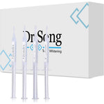 Dr Song Teeth Whitening Gel Refill pack of four syringes showing clear professional bleaching formula