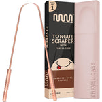 MasterMedi Pure Copper Tongue Scraper front view premium oral care tool