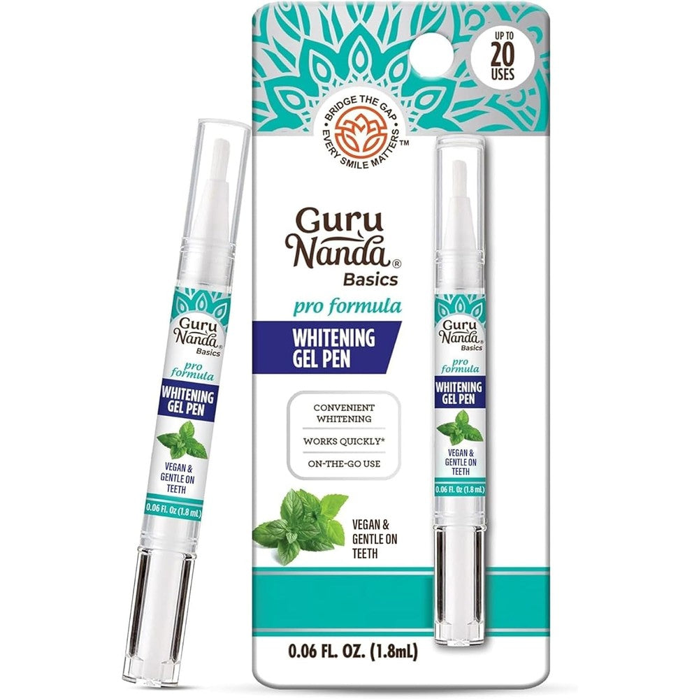 GuruNanda Teeth Whitening Pen front packaging view for premium oral care