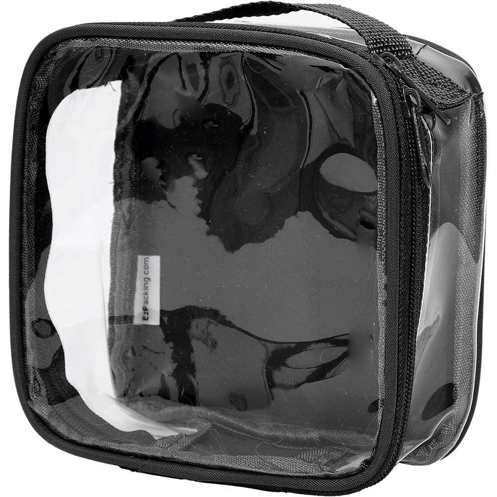 EzPacking clear TSA approved travel toiletry bag front view