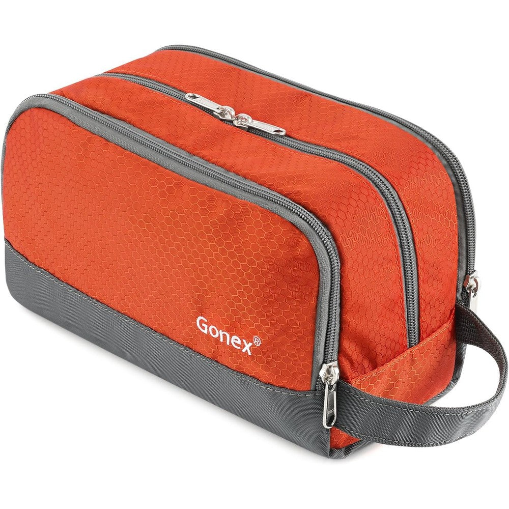 Gonex Travel Toiletry Bag nylon orange front view