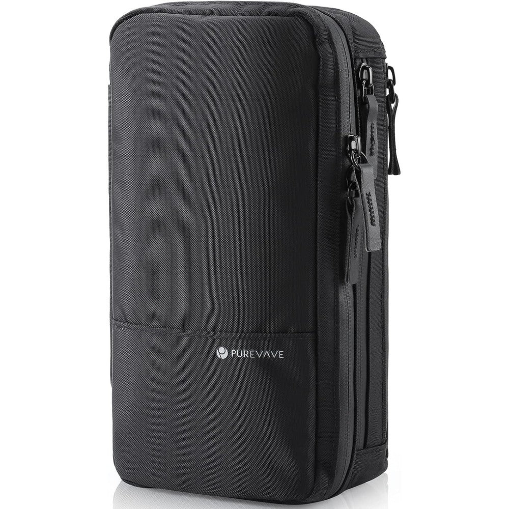 Purevave compact mens toiletry travel bag front view