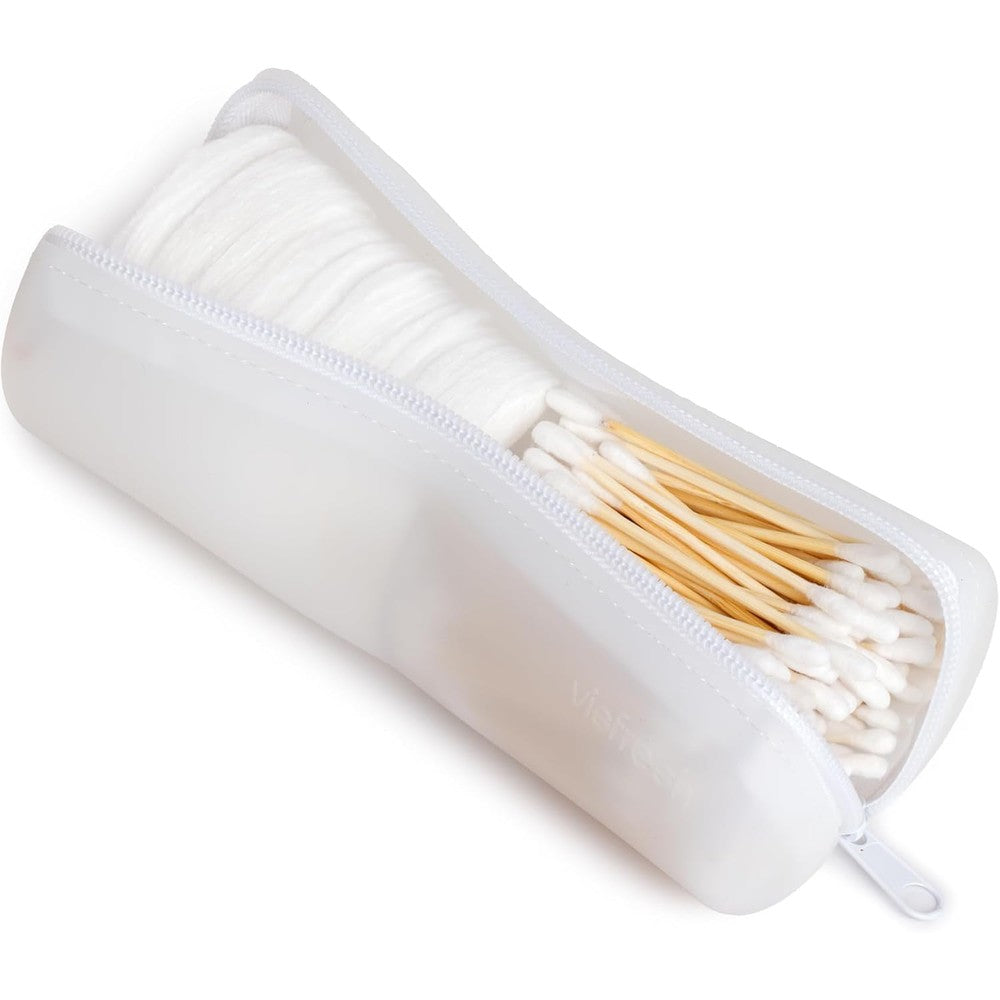 Visfresh cotton round swab travel case front view