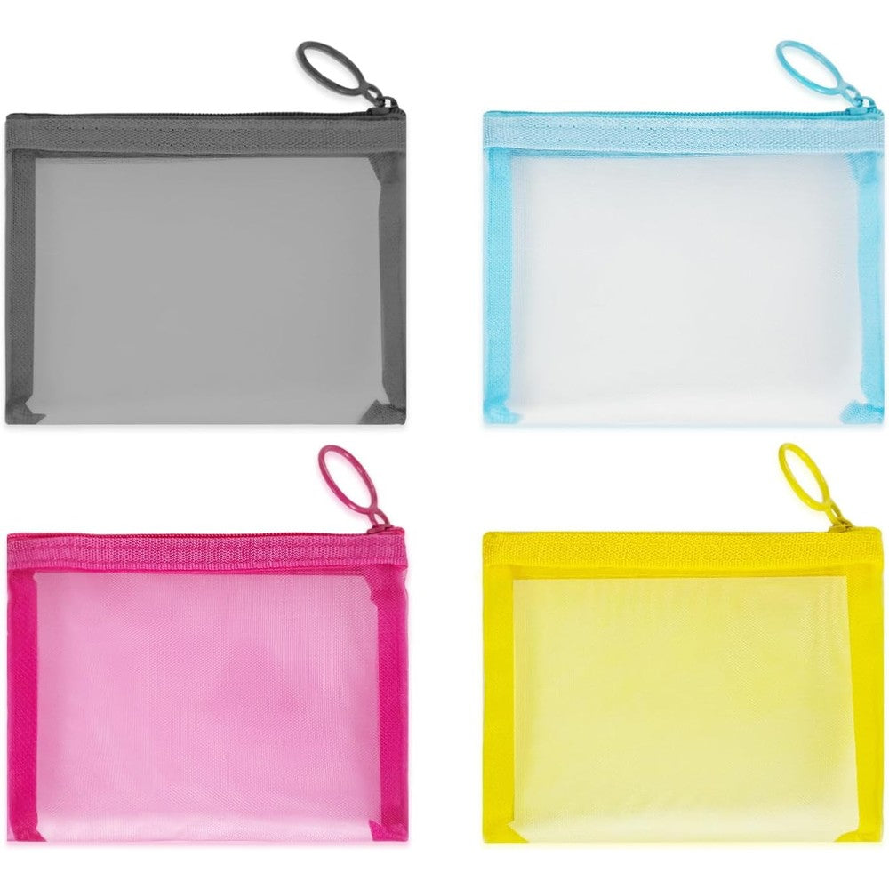 CarryEpic mini mesh pouches 4 pack front view