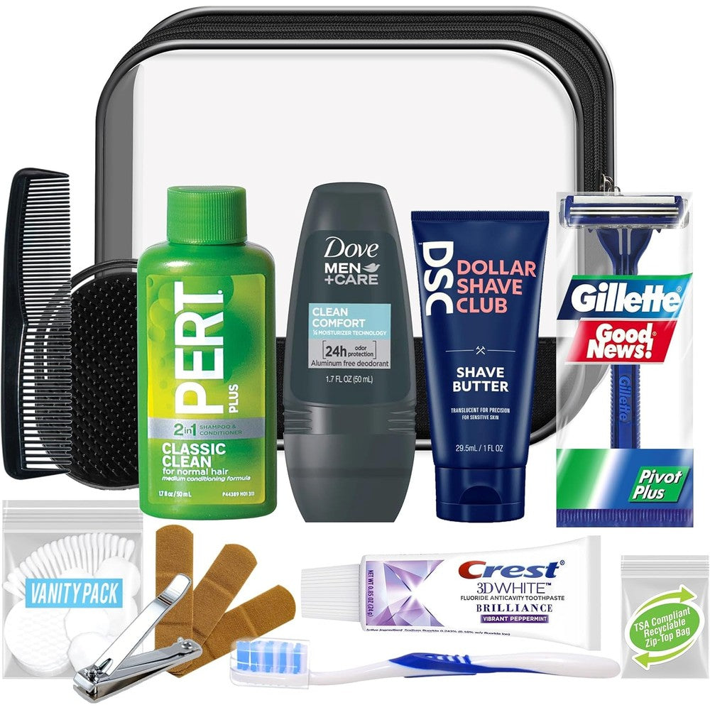 Convenience Kits International Men Super Deluxe 16 Piece Kit front view