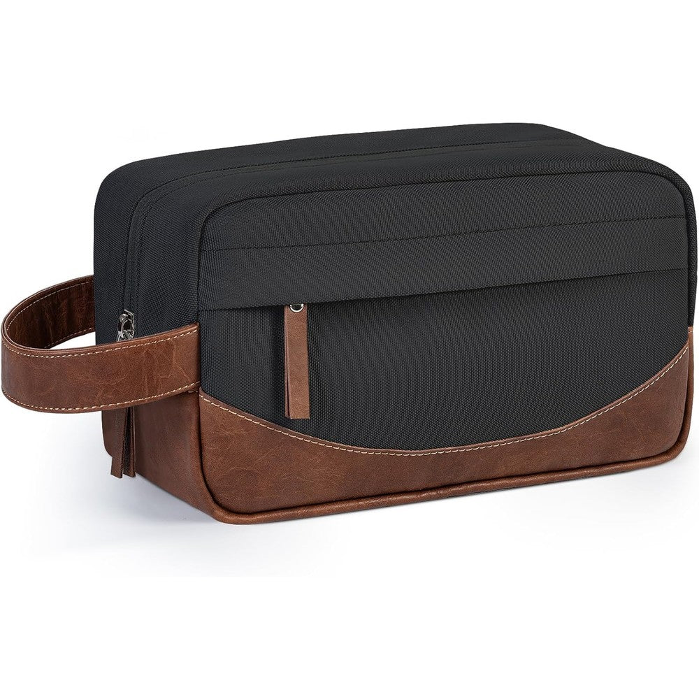 Ezday Travel Toiletry Bag for Men in black front view