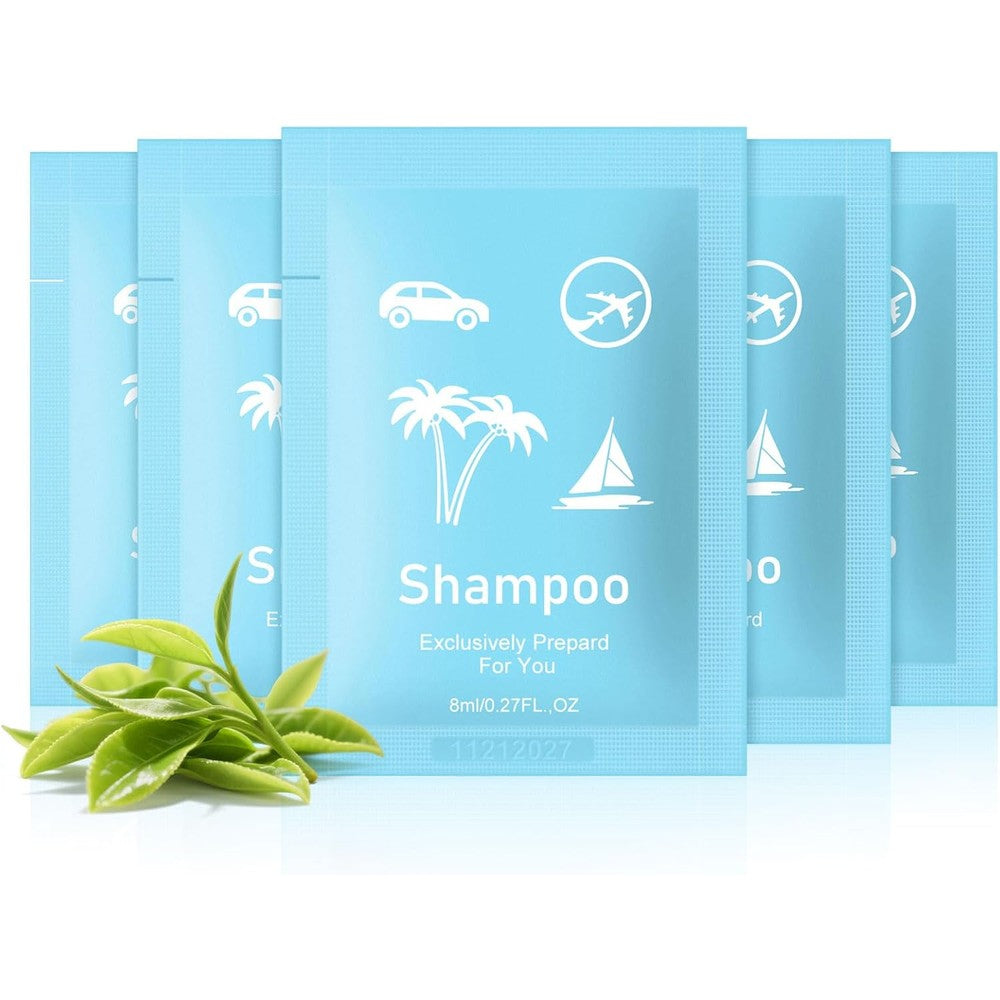Fafortune green tea travel size shampoo bulk pack front view