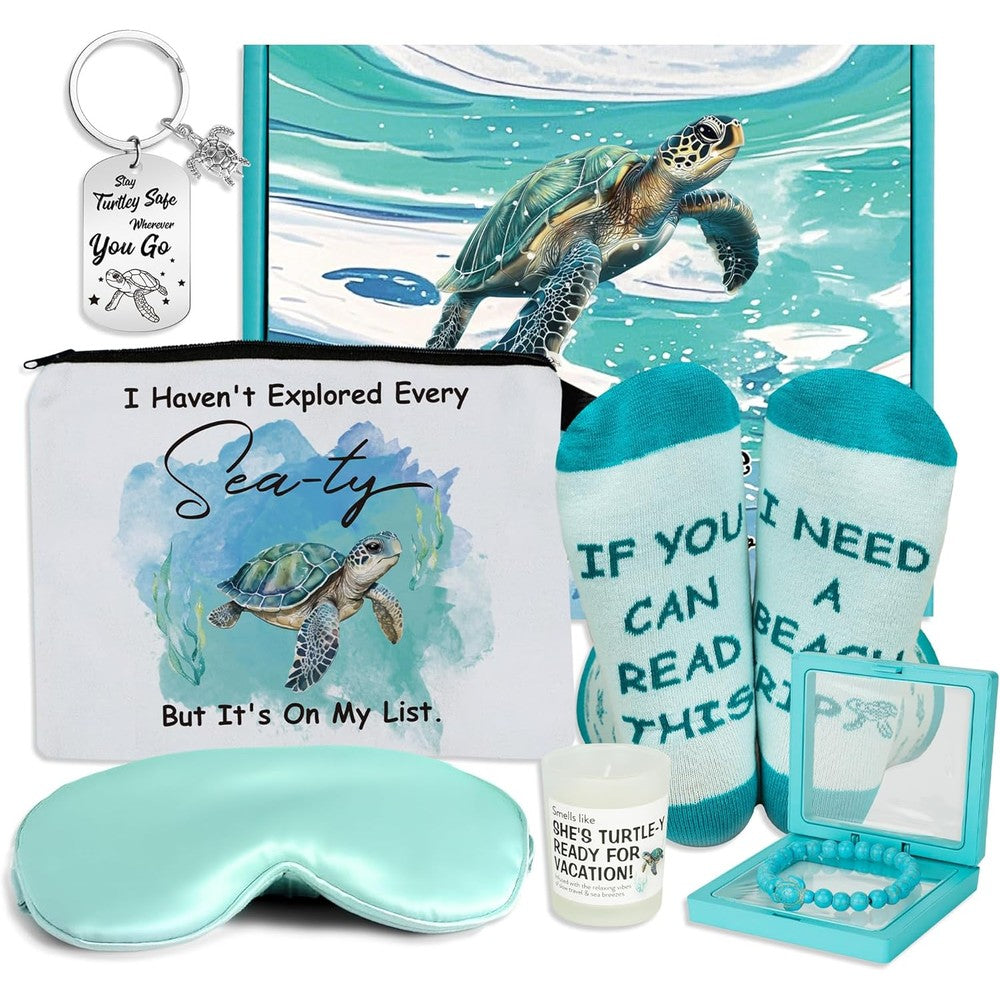 Elseular sea turtle gift set with tumbler and accessories