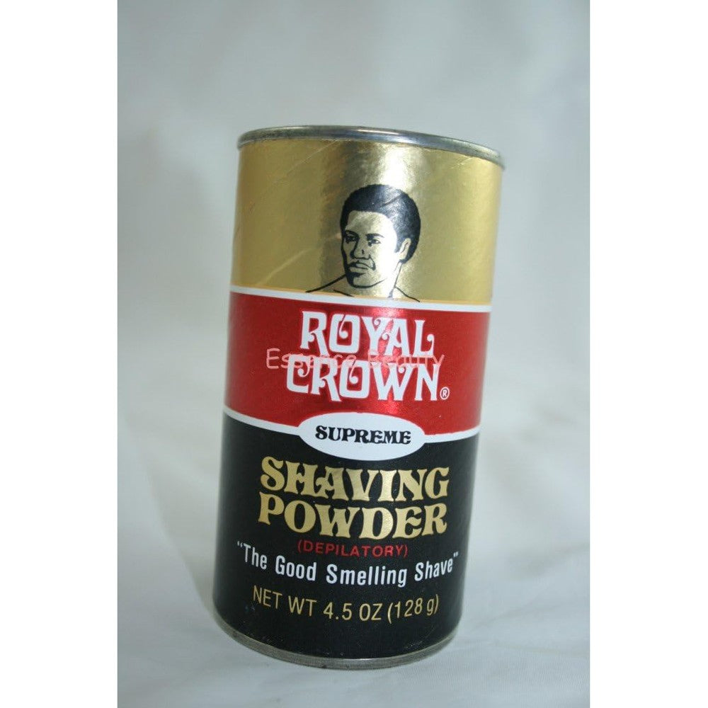 Royal Crown Supreme Shaving Powder four point five ounce can front view authentic USA imported razorless depilatory