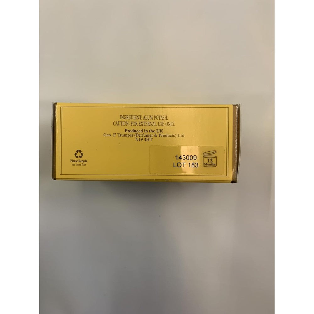 Geo F. Trumper Block of Alum front view premium aftershave stone