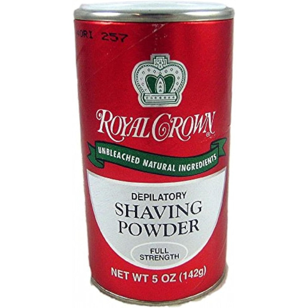 J. Strickland And Co Royal Crown Full Strength Shaving Powder Lemon Lime front container view