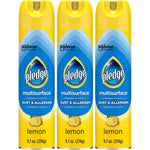 Pledge Dust and Allergen Multisurface Cleaner front view lemon scent furniture spray