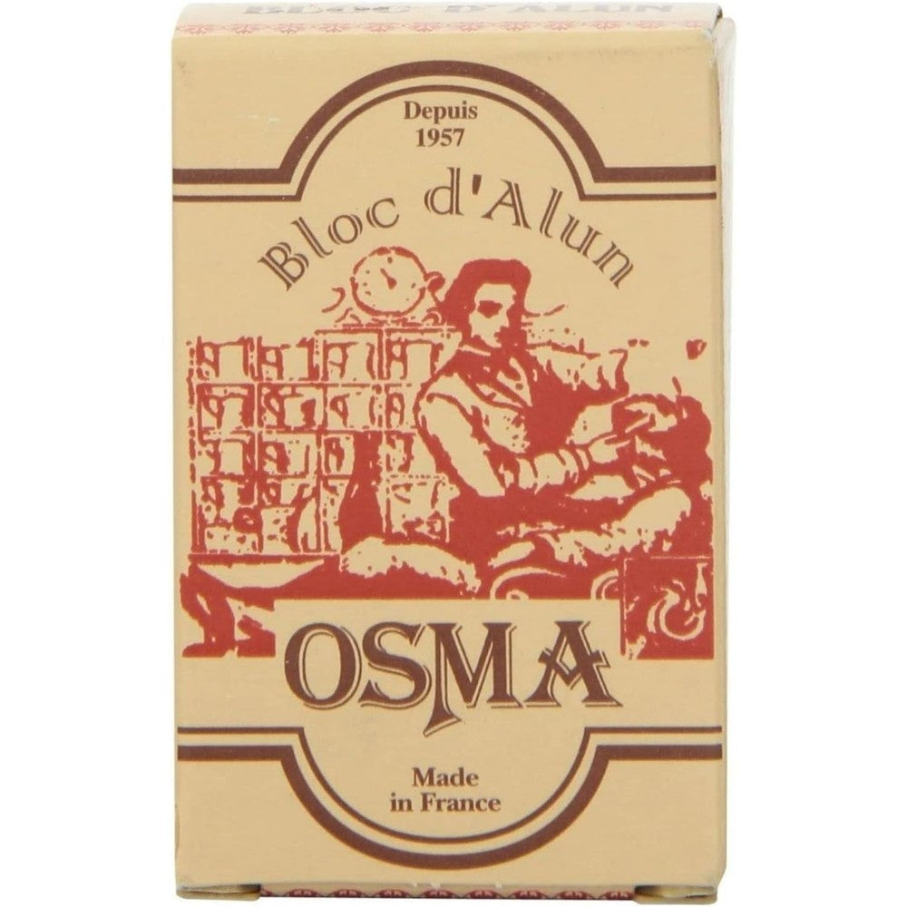 Osma Laboratories alum block front packaging view