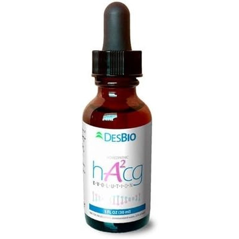 DesBio HA2CG Evolution two pack bottles front view showcasing professional homeopathic weight management packaging
