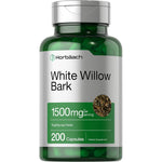 Horbäach White Willow Bark 1500mg 200 capsules bottle for antioxidant support