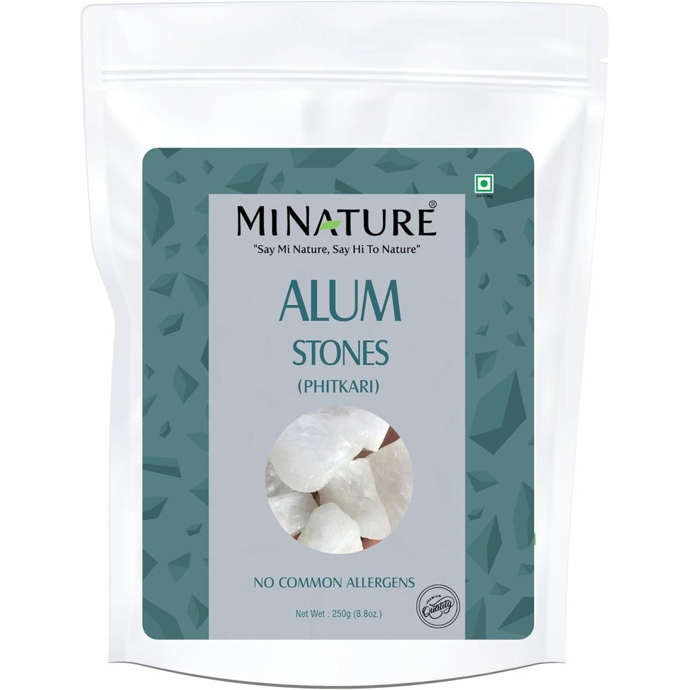 Minature Potassium Alum Stone 250g front packaging view showing pure fitkari block