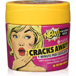 Nail-Aid Cracks Away 1 Minute Pedi Exfoliator front view pink container with yellow lid