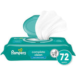Pampers Complete Clean baby wipes fresh scented for gentle head to toe cleaning