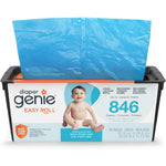 Diaper Genie Easy Roll Refill 18 Bags front packaging showing 846 diaper capacity.