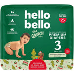 Hello Bello Dr. Seuss Baby Grinch Diapers size 3 front packaging view