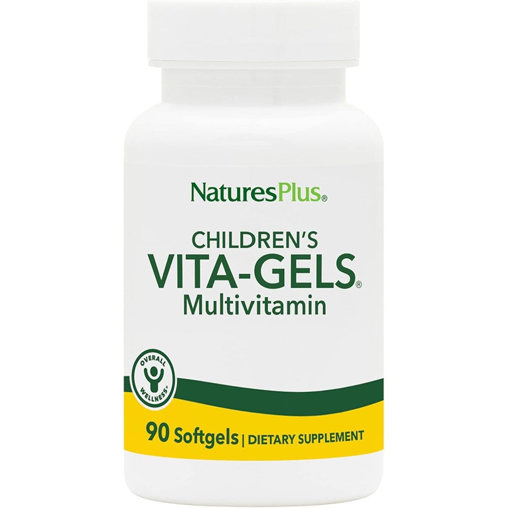 NaturesPlus Children's Vita-Gels 90 softgels front view for kid's wellness.