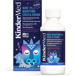 KinderMed Kids' Nighttime Cold and Cough Medicine front view for children's symptom relief.