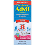 Children's Advil berry flavored ibuprofen oral suspension for fever reduction