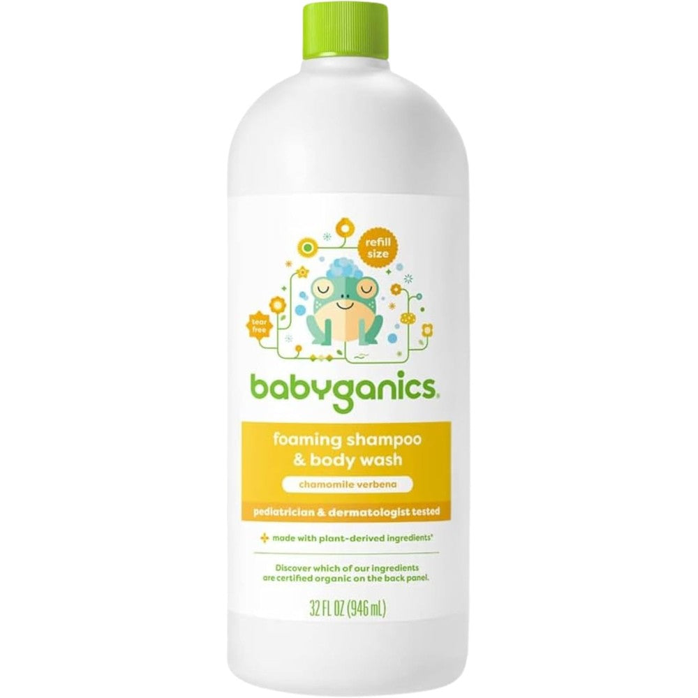 Babyganics Shampoo and Body Wash Refill front view authentic USA import