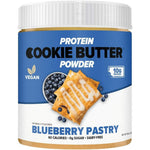 Flex Brands Vegan Protein Cookie Butter Powder Blueberry Pastry front view imported protein supplement