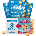 HighKey Vanilla Wafer Cookies 3 pack front view keto snacks