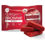 321glō Collagen Protein Brownie Red Velvet front packaging view