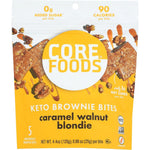 CORE Foods Caramel Walnut Blondie Keto Bites front packaging showing 5 count