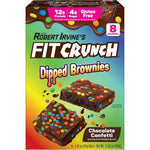 FITCRUNCH Dipped Protein Brownies Chocolate Confetti front view protein snack