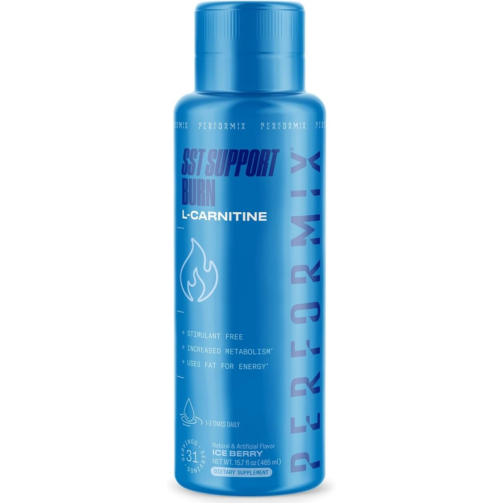 Performix SST Boost Liquid L-Carnitine front view bottle showing Ice Berry flavor