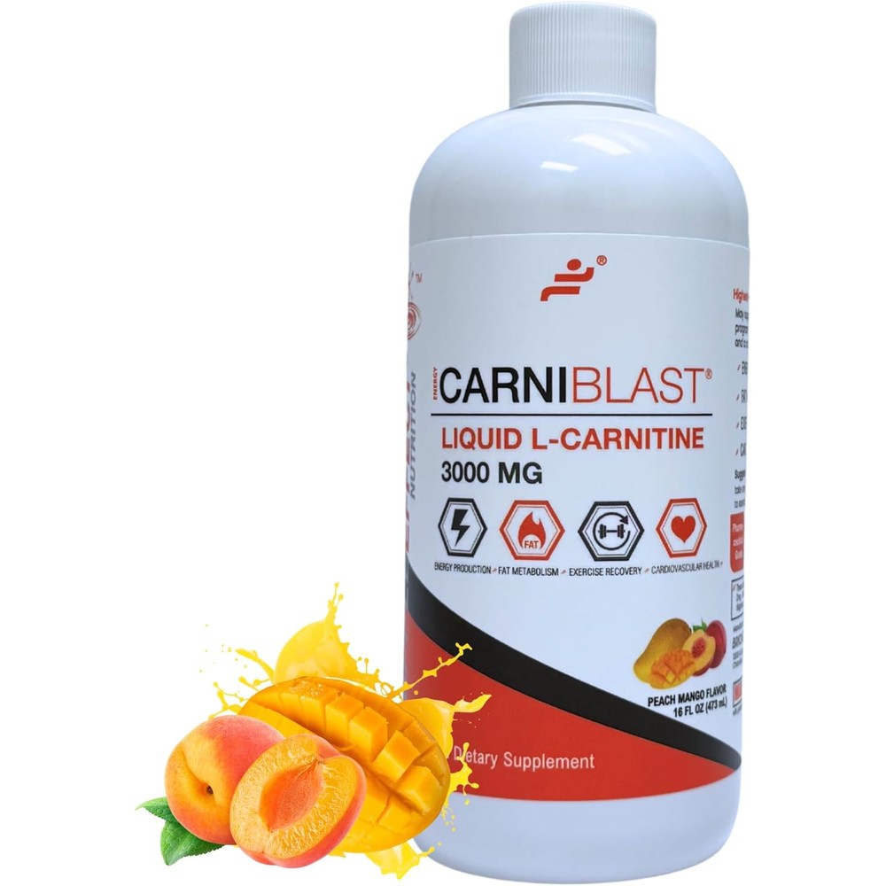 Bricker Labs CARNIBLAST Liquid L-Carnitine 3000mg front view metabolic support