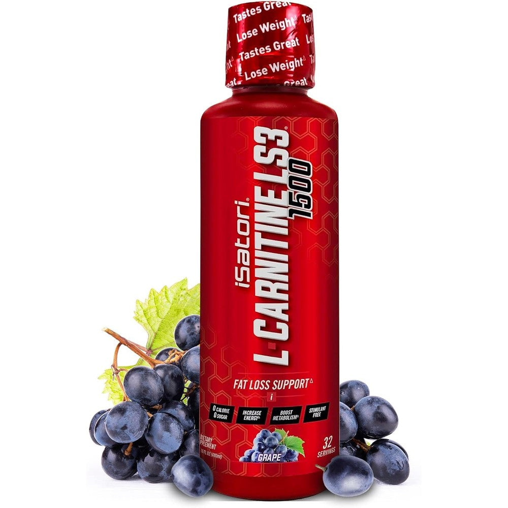 iSatori L-Carnitine LS3 1500 liquid triple-blend grape flavor 572.0g