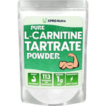 XPRS Nutra L-Carnitine L-Tartrate powder 4 ounce bag 118.0g